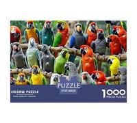Colorful Parrots Group Reliable Cardboard Improving Patience, Focus And Overall Cognitive Abilities 38x26cm/1000pcs