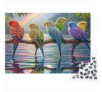 Colorful Parrots Perch Puzzle 1000 Pezzi Cartoncino Premium Set Per Adulti, Sfida Gioco Educativo, Attività Divertente A Casa, Ottima Idea Regalo 52x38cm/1000pcs