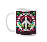 Colorful Peace Symbol Anti-War Pattern Tazze Da Caffè Con Manico Tazze In Ceramica Tazza Per Uso Domestico Latte Ufficio 330Ml