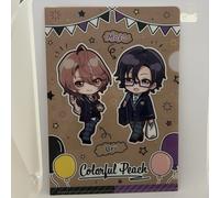 Colorful Peach × FamilyMart Original A5 Clear File Drink Bonus Uri & Mofu