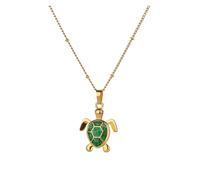 Colorful pendant, feminine charm necklace, cute stainless steel jewelry(N07049G-2)