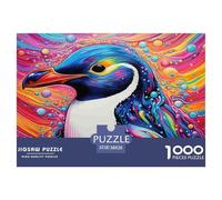 Colorful Penguin Art Firm Interlocking Great Brain Exercise, Suitable for Home Use And Indoor Entertainment Events 38x26cm/1000pcs