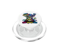 Colorful Pirate Crew Skull Graffiti Ocean Wanderers Skull PopSockets PopGrip per MagSafe