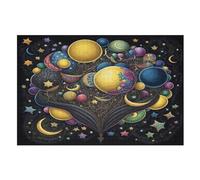 Colorful Planet Jigsaw Puzzle 1000 Pezzi Per Adulti Gioco Jigsaw Toys Adolescenti Puzzles Gifts Decorazione Murale (75×50cm)