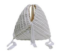 Colorful Polyester Modern Satchel Reinforced Edges Triangular Base Compact Evening Purse Fashion Handbag For Women Stylish Geometric Handbag
