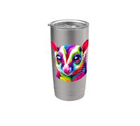 Colorful Pop Art Sugar Glider Sugar Gliders Bicchiere termico in acciaio inox doppia parete