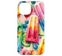 Colorful Popsicle Fruit Summer Sweet Fun Tropical Look Custodia per iPhone 15
