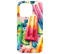 Colorful Popsicle Fruit Summer Sweet Fun Tropical Look Custodia per iPhone 15 Pro