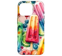 Colorful Popsicle Fruit Summer Sweet Fun Tropical Look Custodia per iPhone 16 Pro