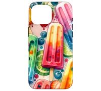 Colorful Popsicle Fruit Summer Sweet Fun Tropical Look Custodia per iPhone 16 Pro Max