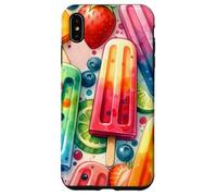 Colorful Popsicle Fruit Summer Sweet Fun Tropical Look Custodia per iPhone XS Max