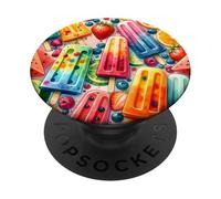 Colorful Popsicle Fruit Summer Sweet Fun Tropical Look PopSockets PopGrip Adesivo