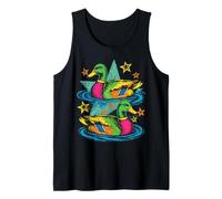 Colorful Preppy Duck Lake Aesthetic Design Canotta