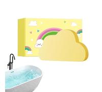 Colorful Rainbow Bath Ball, Floating Cloud Toy, Fun Bath Sphere with Surprise, Soft Foam Shower Ball, Kids Sensory Play for Bathroom Kids, Boys Girls Home Pool Garden Water Time Usage