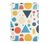 Colorful Regolare astratto In Pelle impermeabile passaporto titolare per viaggio per il viaggio Portafoglio Combo Passaporto Holder Combo con Vaccino Card Slot per gli uomini Impermeabile, colorato