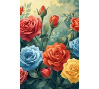 Colorful Rose Floral Notebook: Beautiful Multicolor Roses Cover | Lined Journal for Writing, Notes, School, Work & Daily Planning