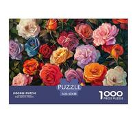 Colorful Roses Garden Firm Interlocking Design Great Gift Choice for Puzzle Lovers, Friends And Family on Any Occasion 52x38cm/1000pcs