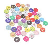 Colorful Round Number Labels Lightweight for Apicoltura e Zootecnia 50Pcs