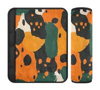 Colorful Rustic Leopard Print 2 pz seggiolino auto Belt Covers Più Comfort di guida per il camion funda para cinturón de carro