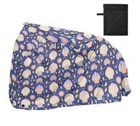 Colorful Sea Shell Blu Scuro Coperture per Bici Impermeabile Esterna Elettrica Bike Copertura Bici Deposito