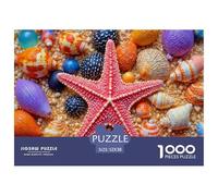 Colorful Sea Shells Smooth Surface Pieces Great for Improving Patience, Focus And Cognitive Ability in Spare Time 52x38cm/1000pcs