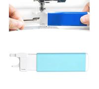 Colorful Sewing Machine Threading Tool with Magnet, Easy Needle Inserter Aid for Everyday Clothing Repairs, Universal Quilting Craft Accessory (Light Blue)