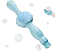 Colorful Smoke Bubble Machine, Handheld Interactive Elastic Bubbles, Infinite Smoke Bubble Magic Wand,Fun Bubble Blowing Machine with Colorful lighting, Summer Party Toy Gift for 3+ (Blue)