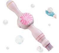 Colorful Smoke Bubble Machine, Handheld Interactive Elastic Bubbles, Infinite Smoke Bubble Magic Wand,Fun Bubble Blowing Machine with Colorful lighting, Summer Party Toy Gift for 3+ (Pink)