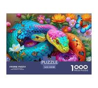 Colorful Snake Fantasy Eco Friendly Cardboard Great for Mental Refreshment, Stress Relief And Daily Leisure Activity 52x38cm/1000pcs