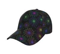 Colorful Spider Web Halloween Cappello Trucker Regolabile Tesa Curva Cappello da Baseball Moda Berretto da Baseball per Corsa Amico Tennis