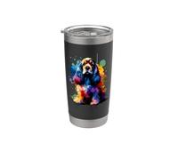Colorful Splash Art English Cocker Spaniel Spaniels Bicchiere termico in acciaio inox doppia parete