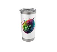 Colorful Splash Art Jackfruit Bicchiere termico in acciaio inox doppia parete