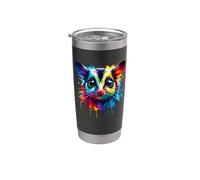 Colorful Splash Art Sugar Glider Sugar Gliders Bicchiere termico in acciaio inox doppia parete