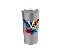 Colorful Splash Art Sugar Glider Sugar Gliders Bicchiere termico in acciaio inox doppia parete