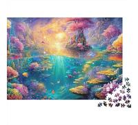 Colorful Split Underwater And Above Scene Puzzle Da 1000 Pezzi Underwater World Ideale Per I Regali Di Compleanno E Di Vacanza 70x50cm/1000pcs