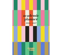 Colorful Stripes Weekly & Monthly Academic Planner 26-27: Small Paperback Modern Design | Semester Timetable, To-Dos & Priorities