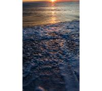 Colorful sunrise over the Atlantic Ocean; monthly planner