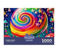 Colorful Sweets Puzzle 1000 Pezzi Candyland - Cartone Di Alta Qualità, Design Rilassante, Poster Da Appendere, Confezione Regalo - 70x50cm/1000pcs