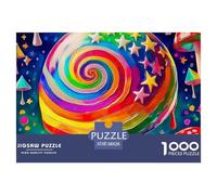 Colorful Sweets Puzzle 1000 Pezzi Candyland - Qualità Made in Italy, Design Artistico Rilassante, Poster Da Appendere, Confezione Lusso - 38x26cm/1000pcs
