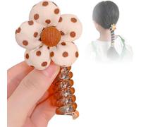 Colorful Telephone Wire Hair Bands For Kids, 2023 New Spiral Hair Ties Phone Cord, Braided Telephone Wire Hair Bands (Color : K)