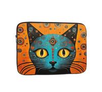 Colorful testa di gatto stampa 15 pollice cassa del computer portatile accessorio essenziale per il pendolarismo e l'uso dell'ufficio