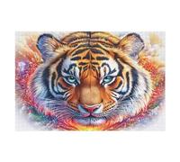 Colorful Tiger Head Puzzle 1000 Pezzi Rompicapo Per Tutte Le Occasioni Cute Pets Warm The Heart Versatile E Divertente Rilassamento Garantito Regalo Per Compleanni E Feste 1000 PCS