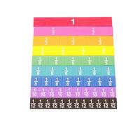 Colorful Tiles - Fraction Teaching Strips for Classroom | Bright with Easy Grip, Educational Math Aid, Fine Motor Skills Improver, Learning Tool for Boys Girls Elementary School