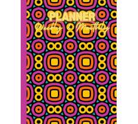 Colorful Traditional Pattern Weekly Monthly Planner: Stylish Colors design Daily Notebook Organizer, Time Management Schedules, Color interior Large Paper 8.5"x11" - 100 Pages