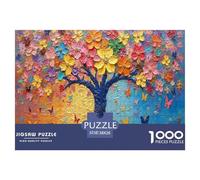 Colorful Tree Art Smooth Surface Excellent Hobby Gift, Adults, Teenagers And Puzzle Enthusiasts 38x26cm/1000pcs