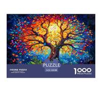 Colorful Tree of Life Durable Interlocking Pieces Fun Hobby for Spare Time, Evenings, Weekends And Holiday Breaks 52x38cm/1000pcs