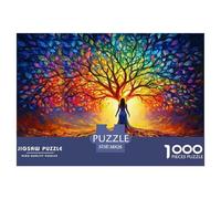 Colorful Tree of Life Securely Fitted Pieces Suitable for Long Hour Relaxation, Brain Training And Personal Leisure Time 38x26cm/1000pcs
