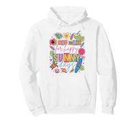 Colorful Tropical Summer Happy Quote Beach Surf Estetica Felpa con Cappuccio