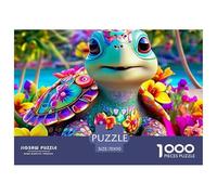 Colorful Turtle Art Sturdy Paper Material Great Brain Teaser, Suitable for Home Relaxation And Personal Hobby Time 70x50cm/1000pcs