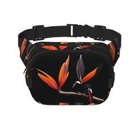 Colorful uccello del paradiso stampato multifunzionale marsupio unisex trendy messenger bag, viaggio sport storage bag